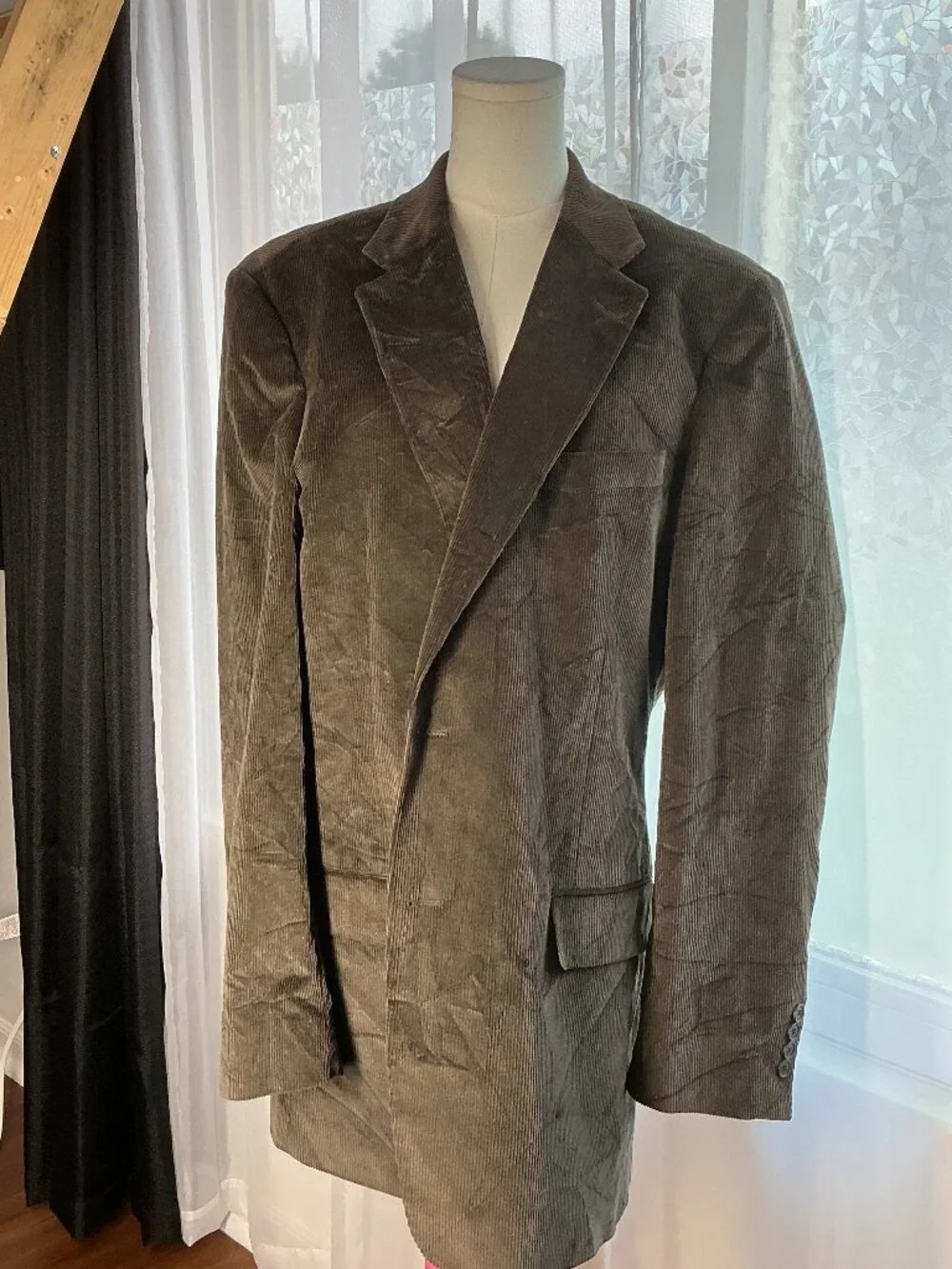Club Room Macy’s Men’s 44L Brown Cotton Corduroy Blazer Sport Coat